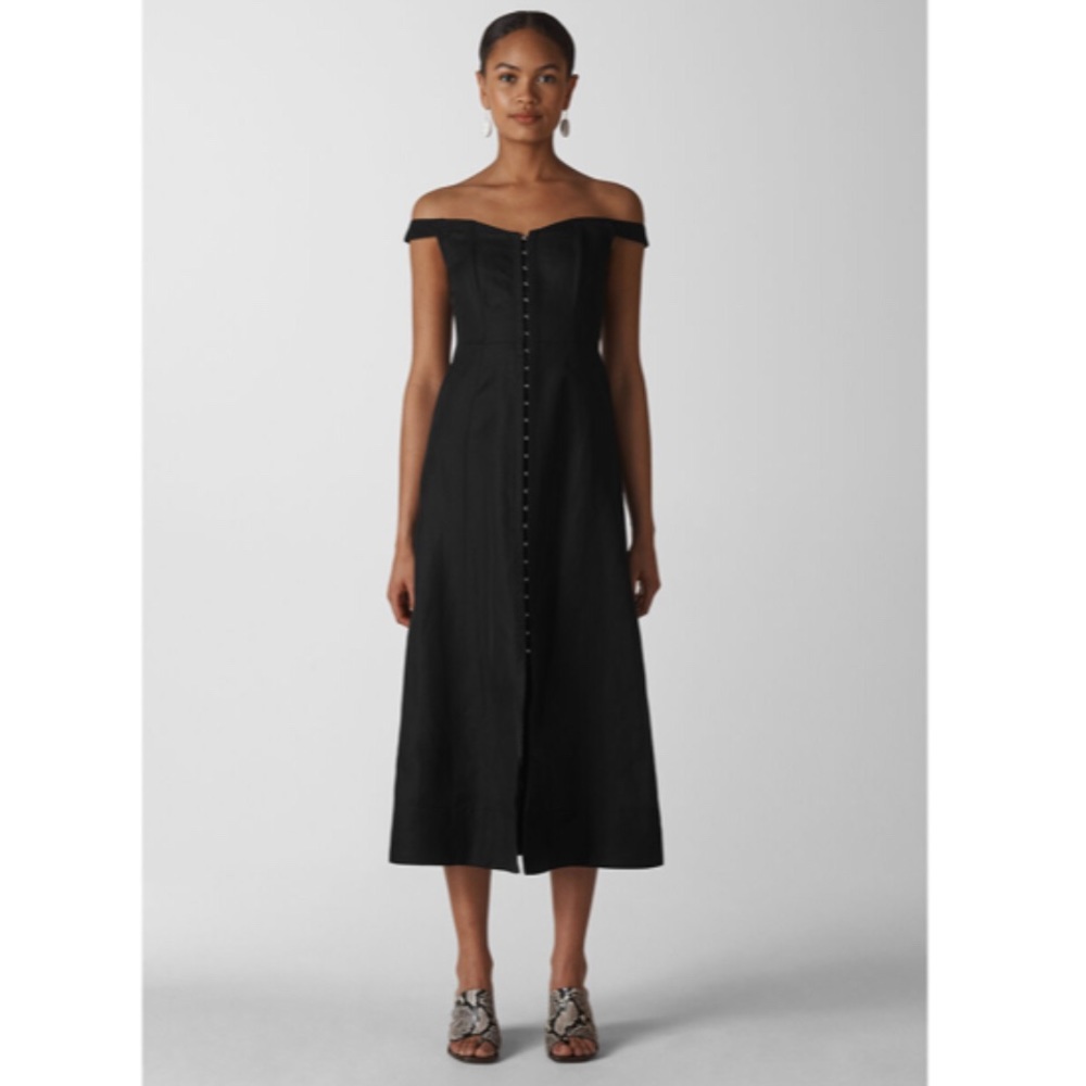 NWT Whistles Arian Corset Bardot Dress